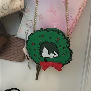 Green Snoopy Crossbody Bag